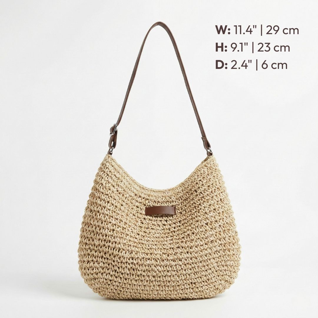 KATHY – WOVEN SHOULDER BAG