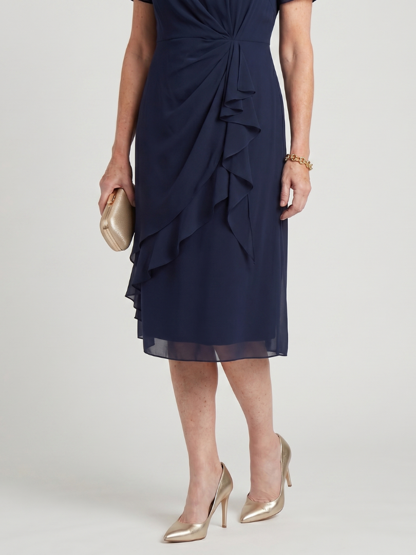 SARA | ELEGANT CHIFFON MIDI DRESS FOR WOMEN