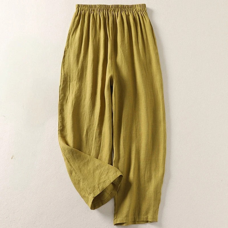 Amalia™ | Fluid Cotton and Linen Pants