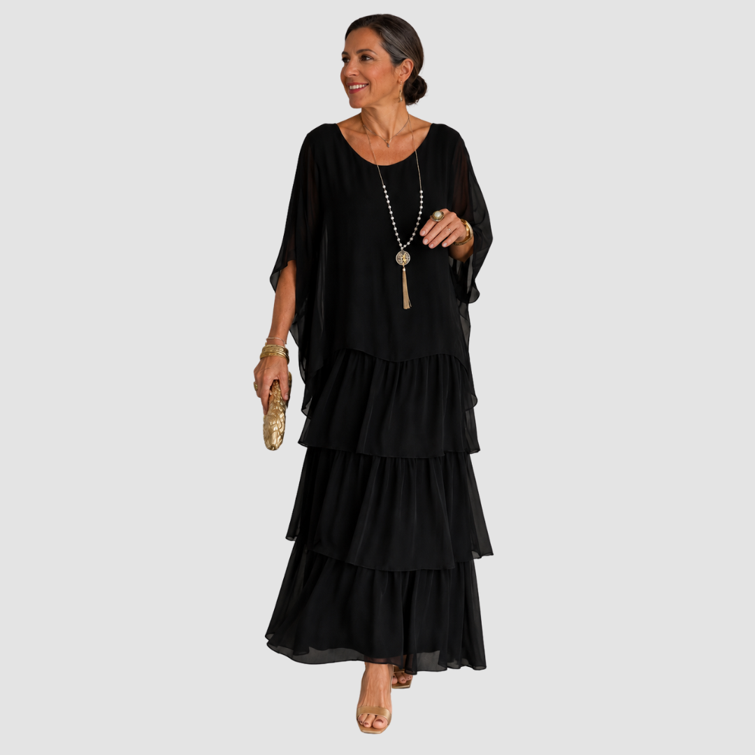 LARA | ELEGANT FLOWING MAXI DRESS
