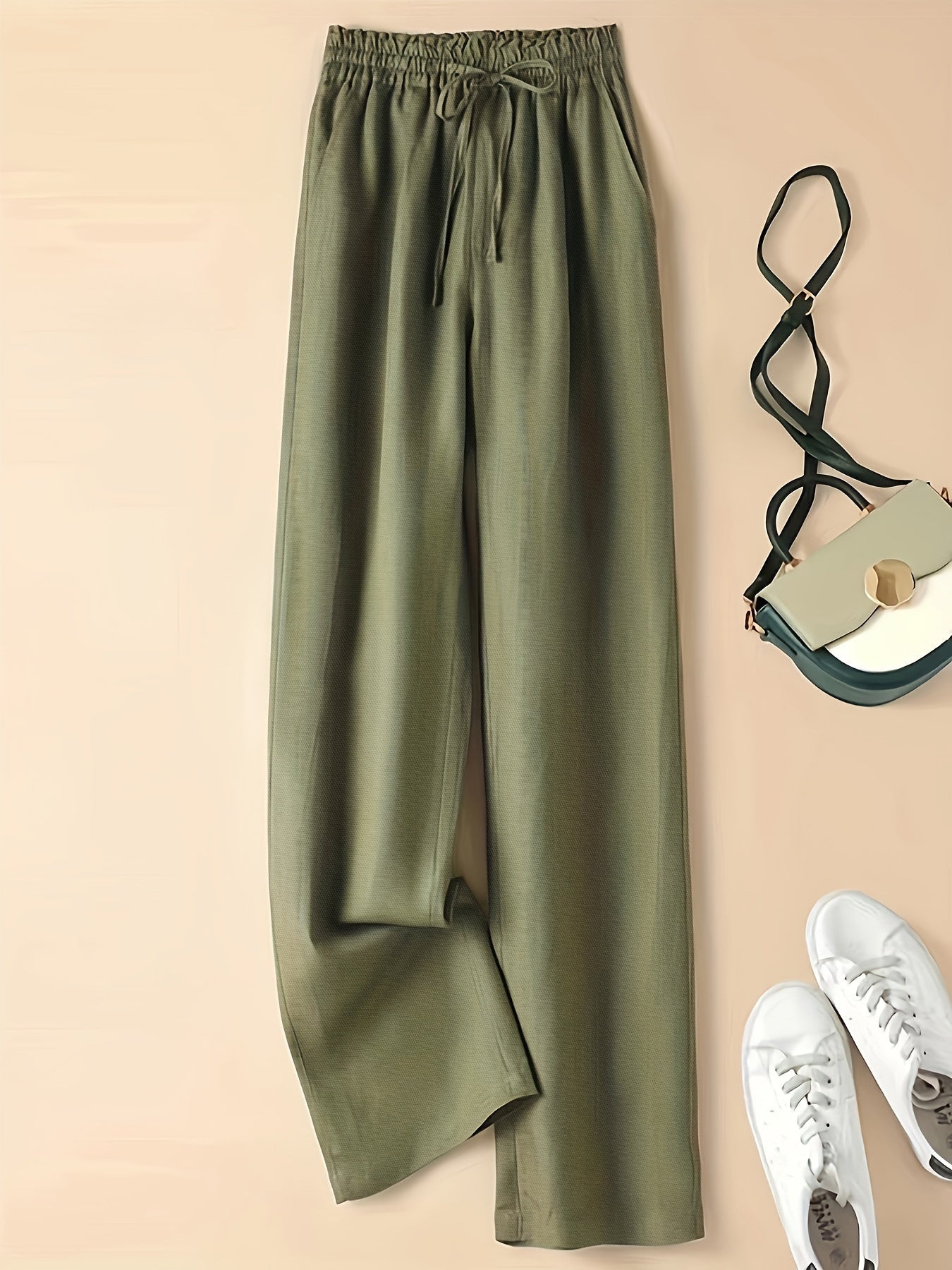 COLETTE - WIDE LEG DRAWSTRING TROUSERS