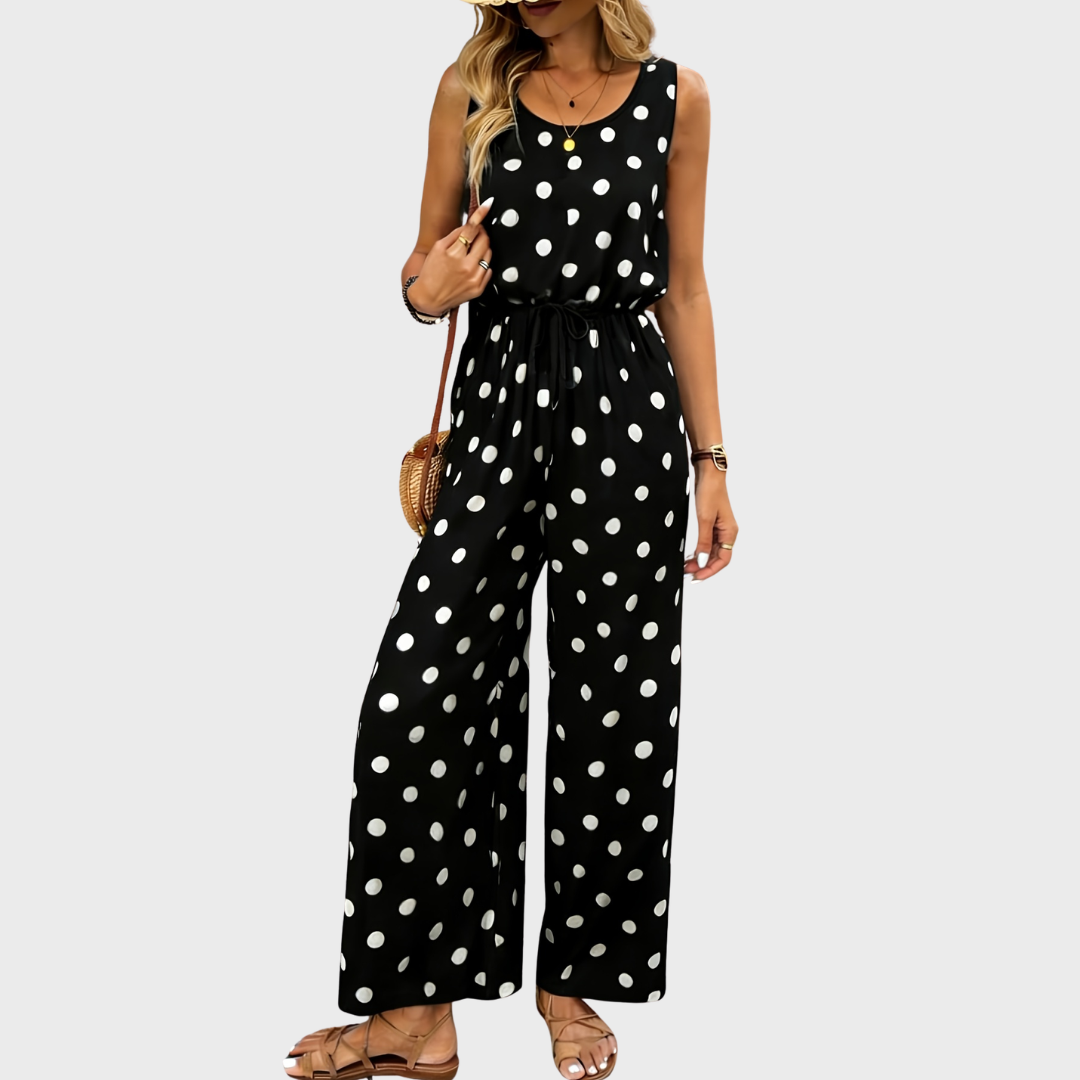 AMARA – POLKA DOT SUMMER JUMPSUIT