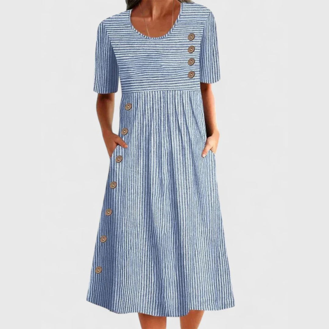 CHARLOTTE - BREATHABLE COMFORT MIDI DRESS