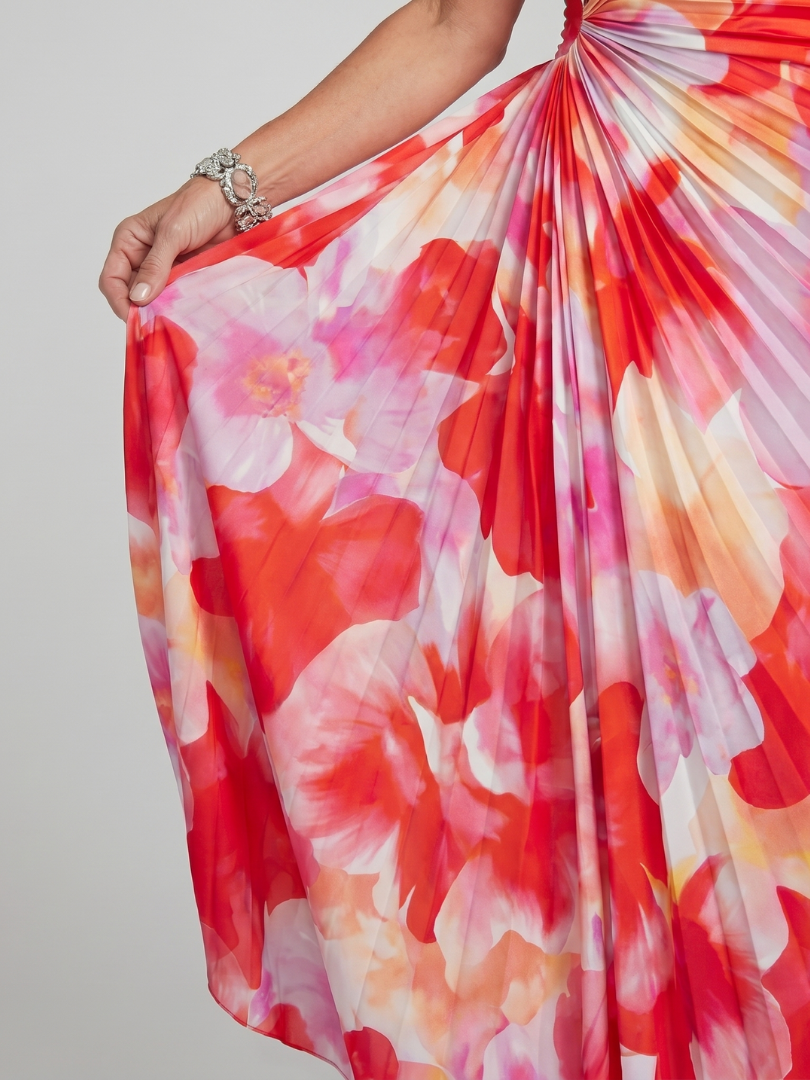 TAYA | ONE-SHOULDER MIDI DRESS FOR WOMEN