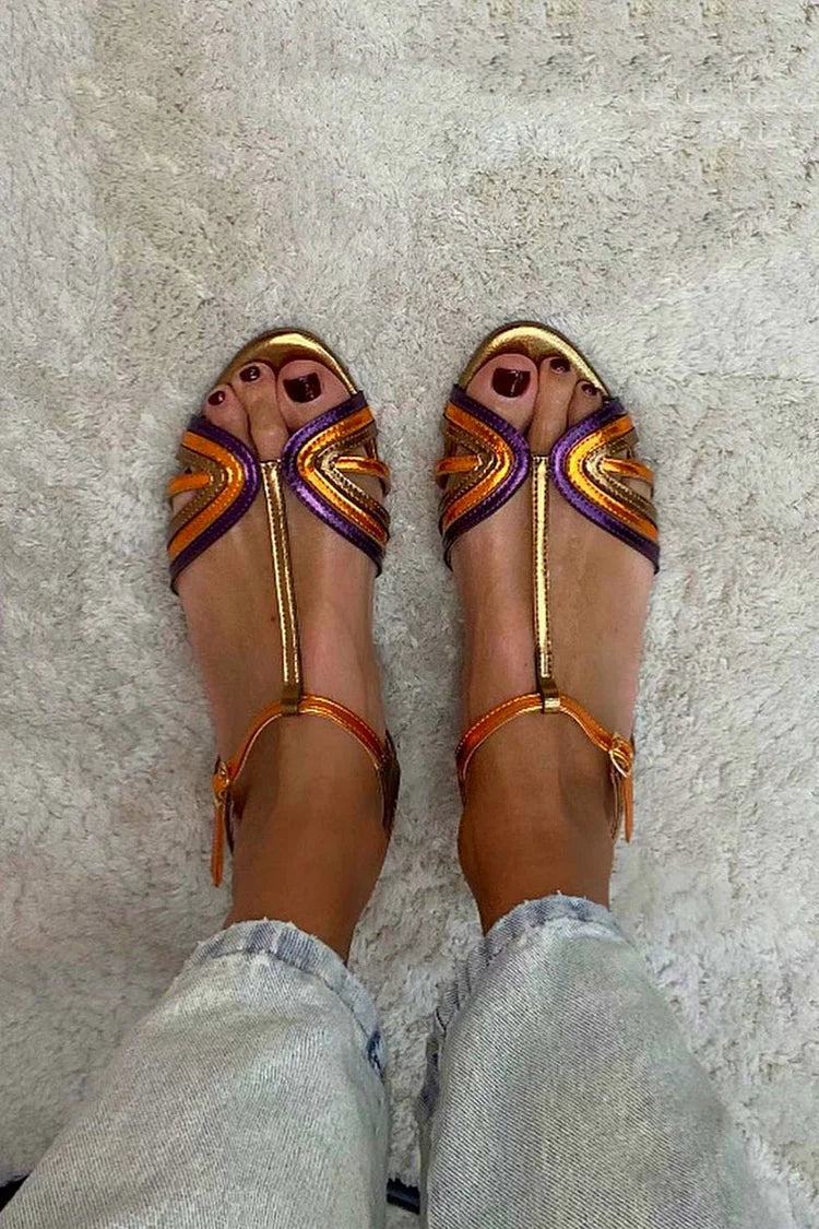 Viviana | Mediterranean Sea Color Sandals