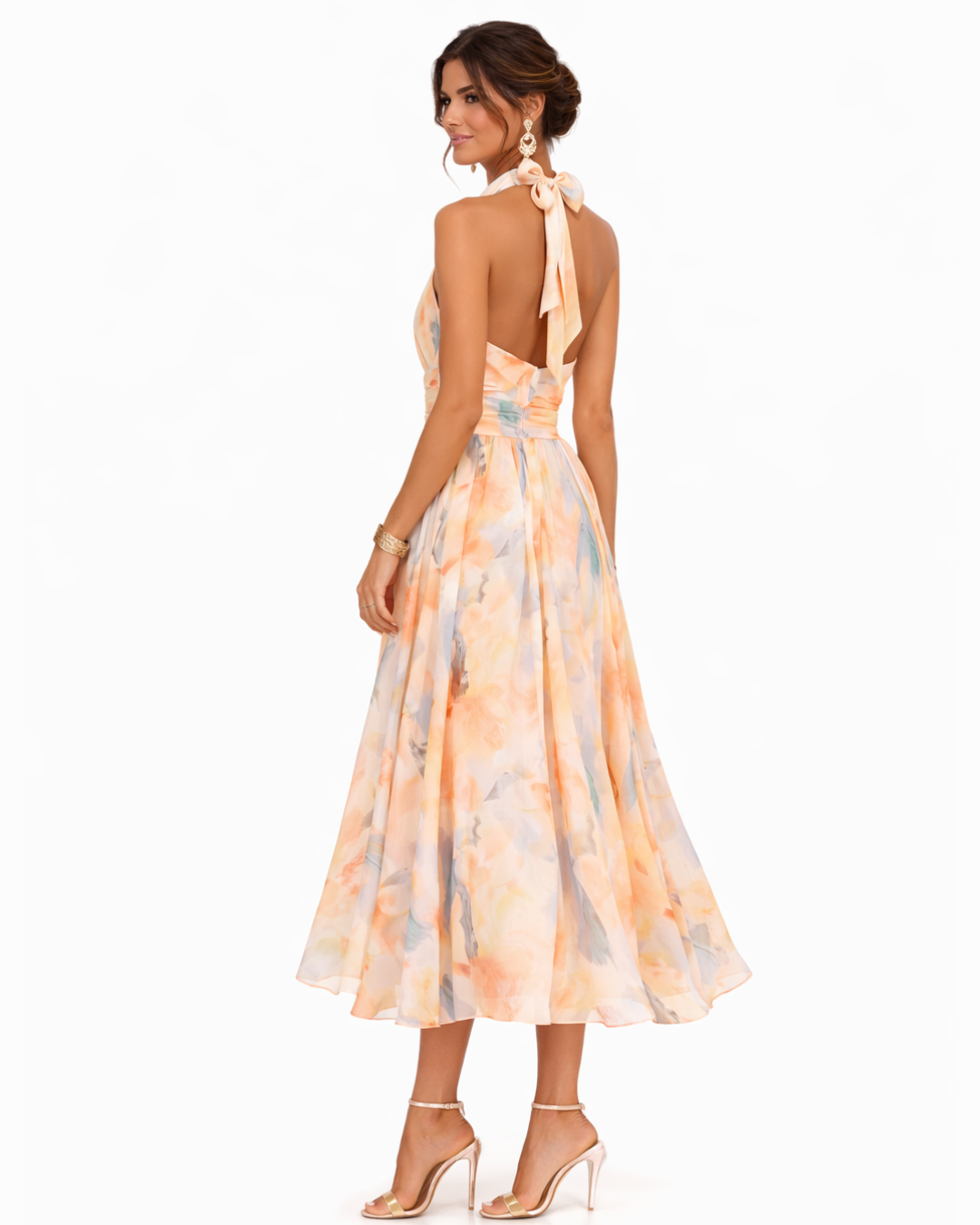AURORA | HALTER MAXI DRESS FOR WOMEN