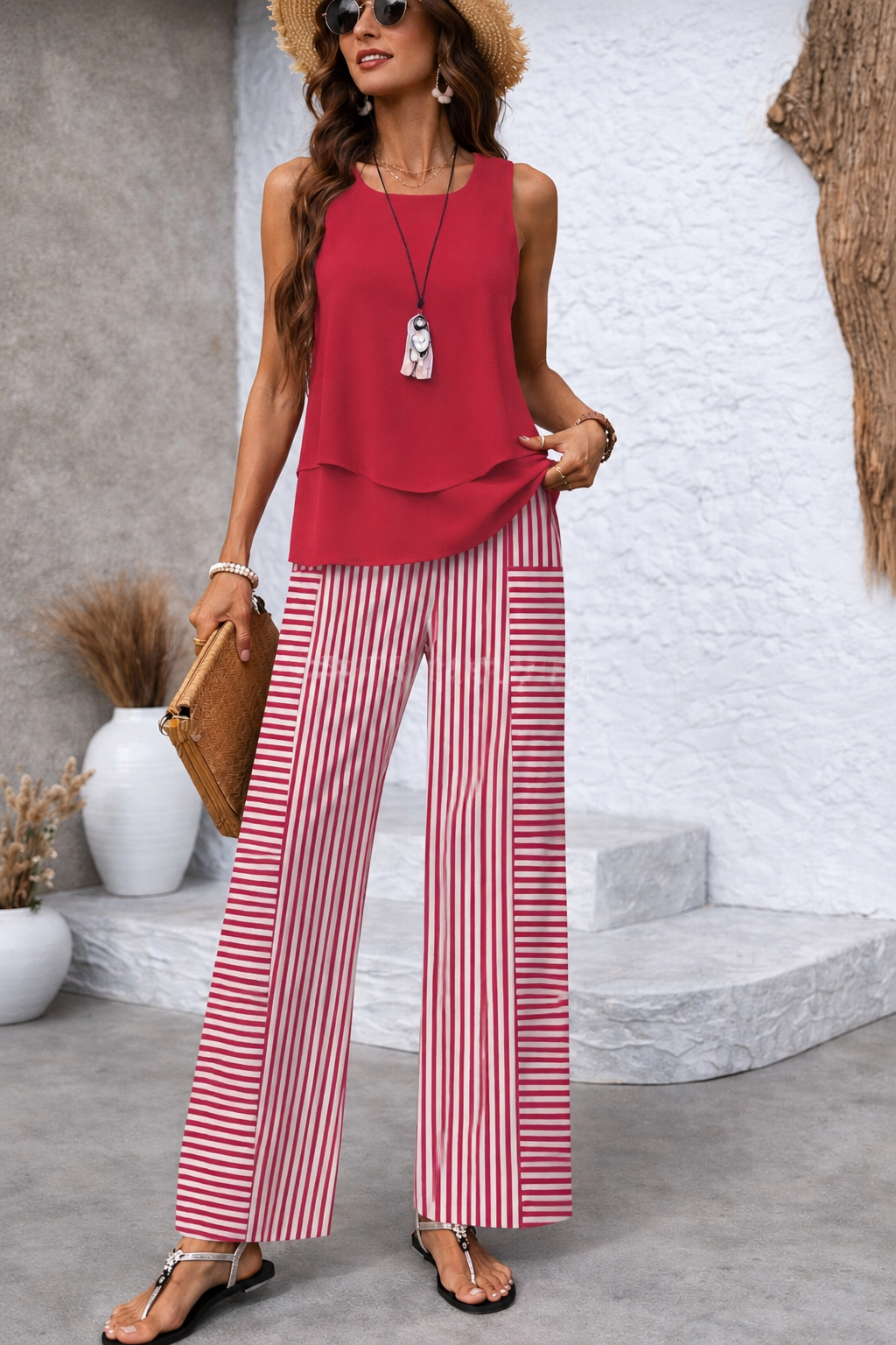 ROSAVIA | RIVIERA STRIPED SET FOR WOMEN