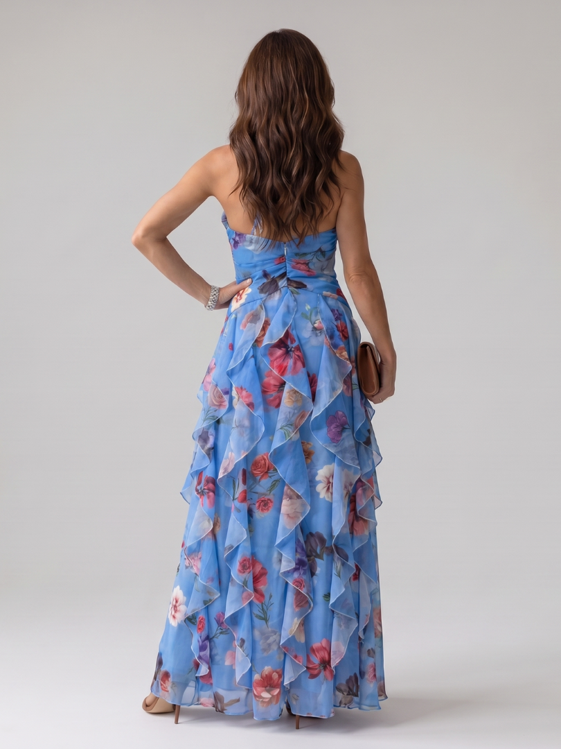 NORI | FLORAL HALTER MAXI DRESS FOR WOMEN