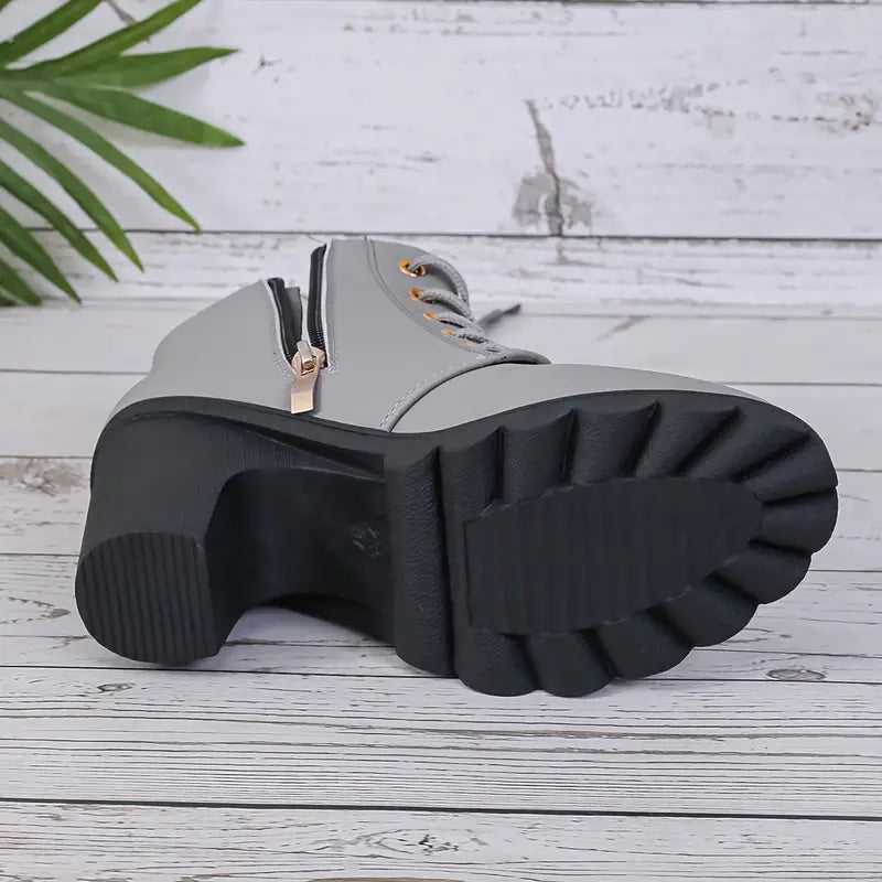 LILARDIA | CHUNKY ANKLE BOOTS FOR WOMEN