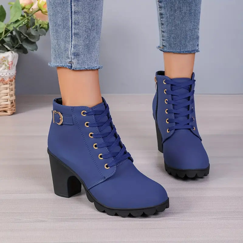 LILARDIA | CHUNKY ANKLE BOOTS FOR WOMEN