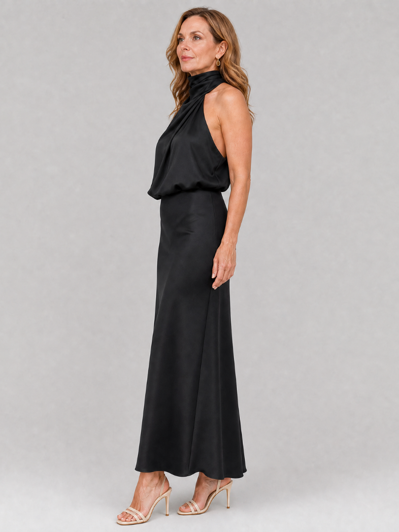 NOPAL | DRAPED MIDI DRESS FOR WOMEN