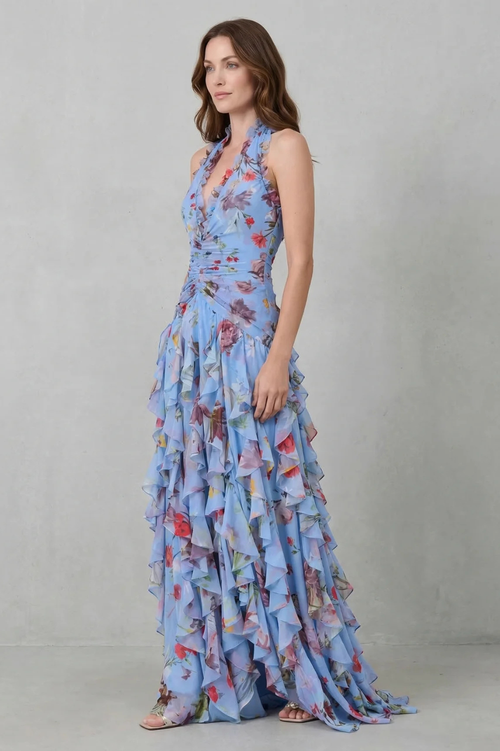 AURORA | HALTER MAXI DRESS FOR WOMEN