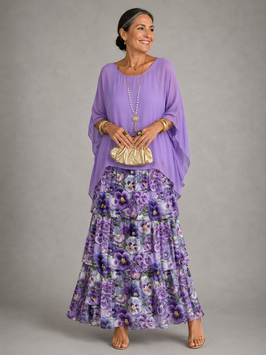LARA | ELEGANT FLOWING MAXI DRESS