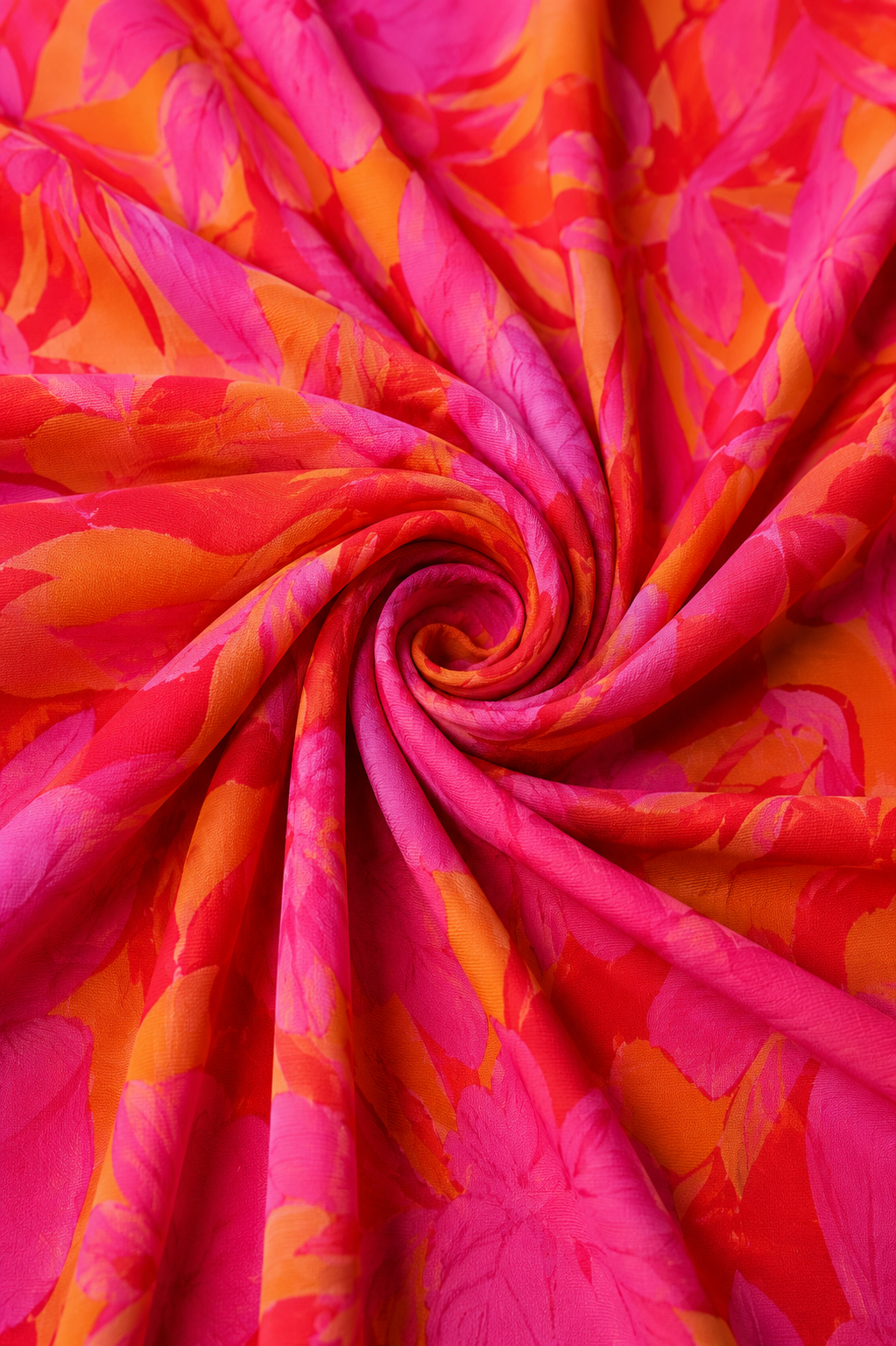 Long Resort Chic Dress in Pink and Orange