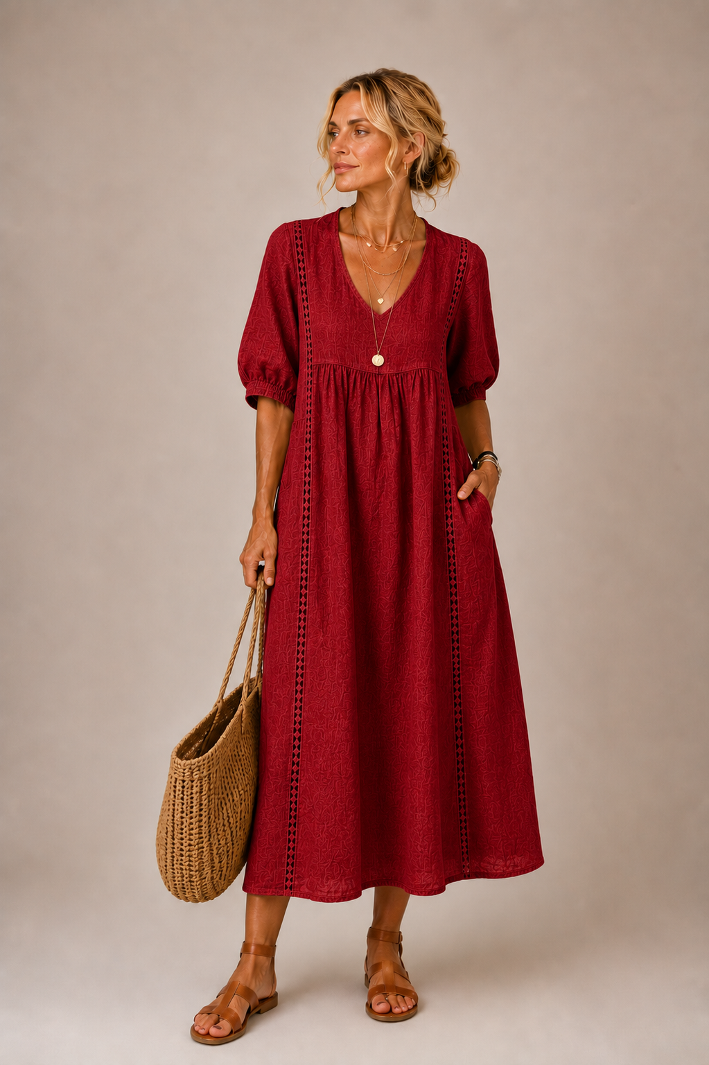 SEFI | SUMMER MIDI DRESS FOR WOMEN