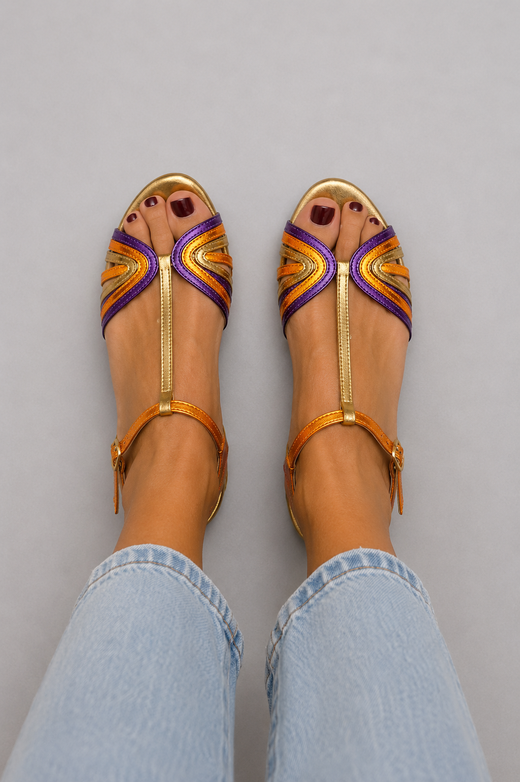 Viviana | Mediterranean Sea Color Sandals
