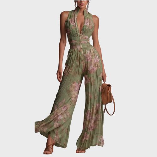 ZSĂFIA - FLORAL PLEATED CHIFFON