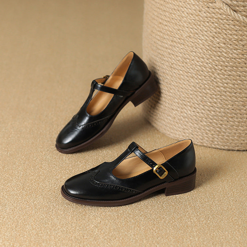 YSOLENNE - ELEGANT T-BAR MARY JANES