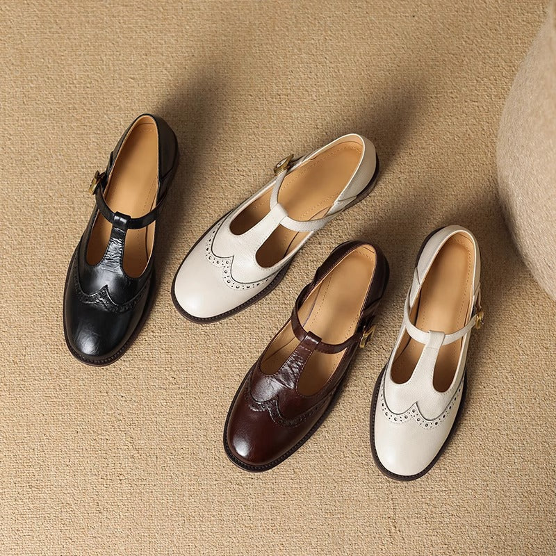 YSOLENNE - ELEGANT T-BAR MARY JANES