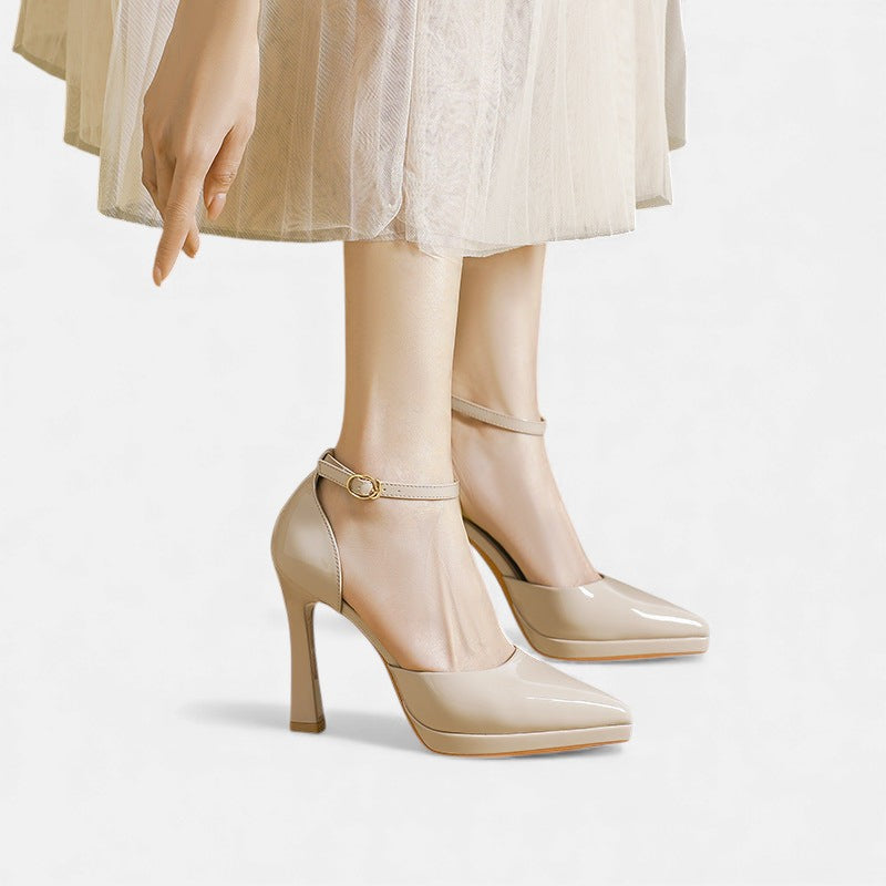 EVETTE - LEATHER HEELS