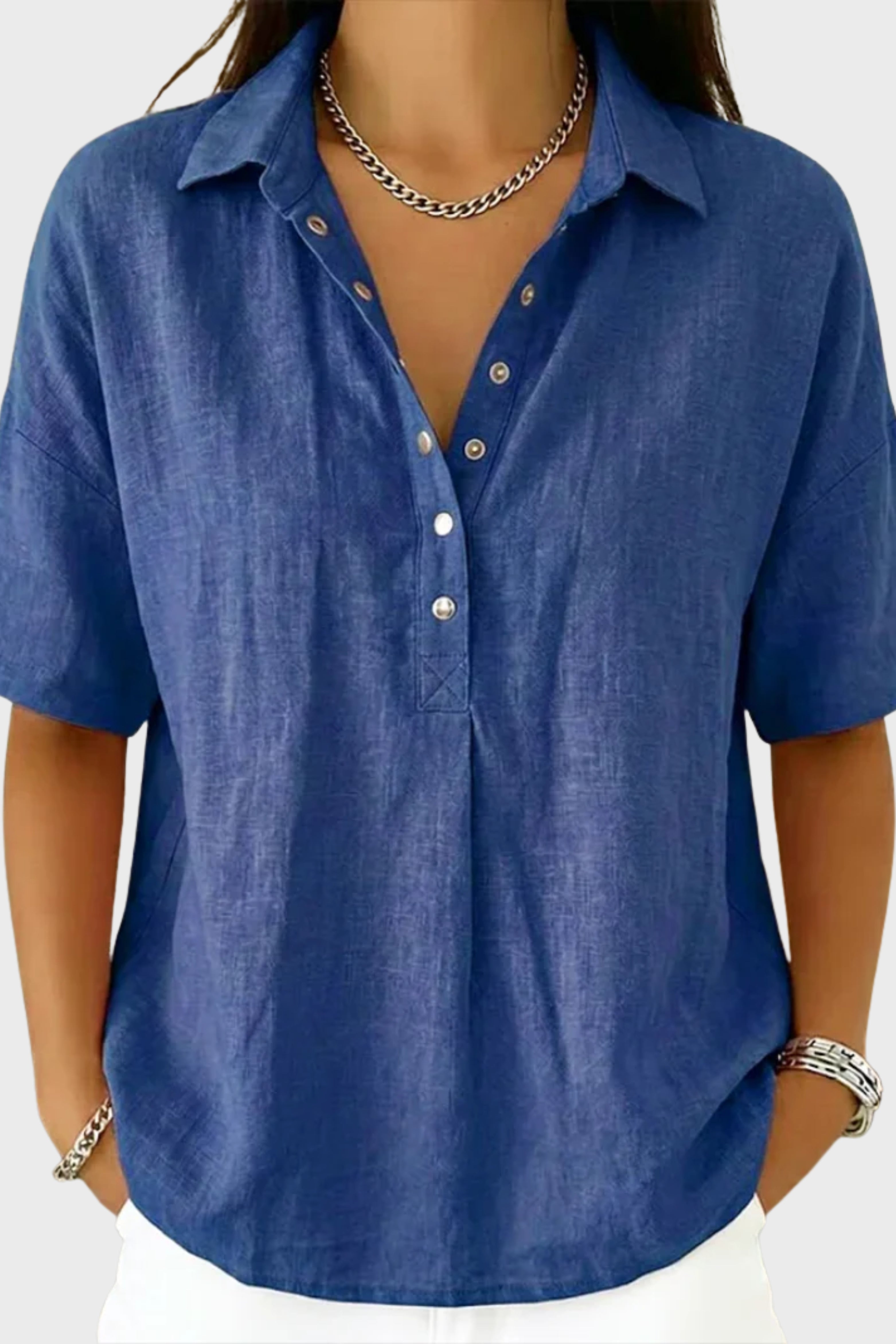 ROSE | BUTTON COLLAR BLOUSE FOR WOMEN