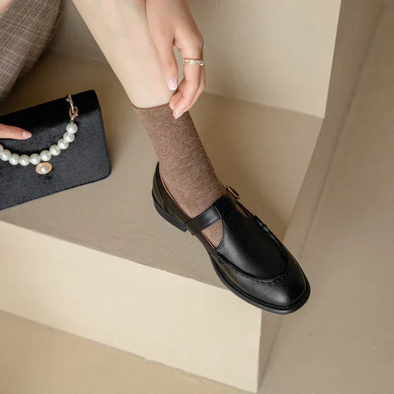 NANCY - RETRO LEATHER SHOES