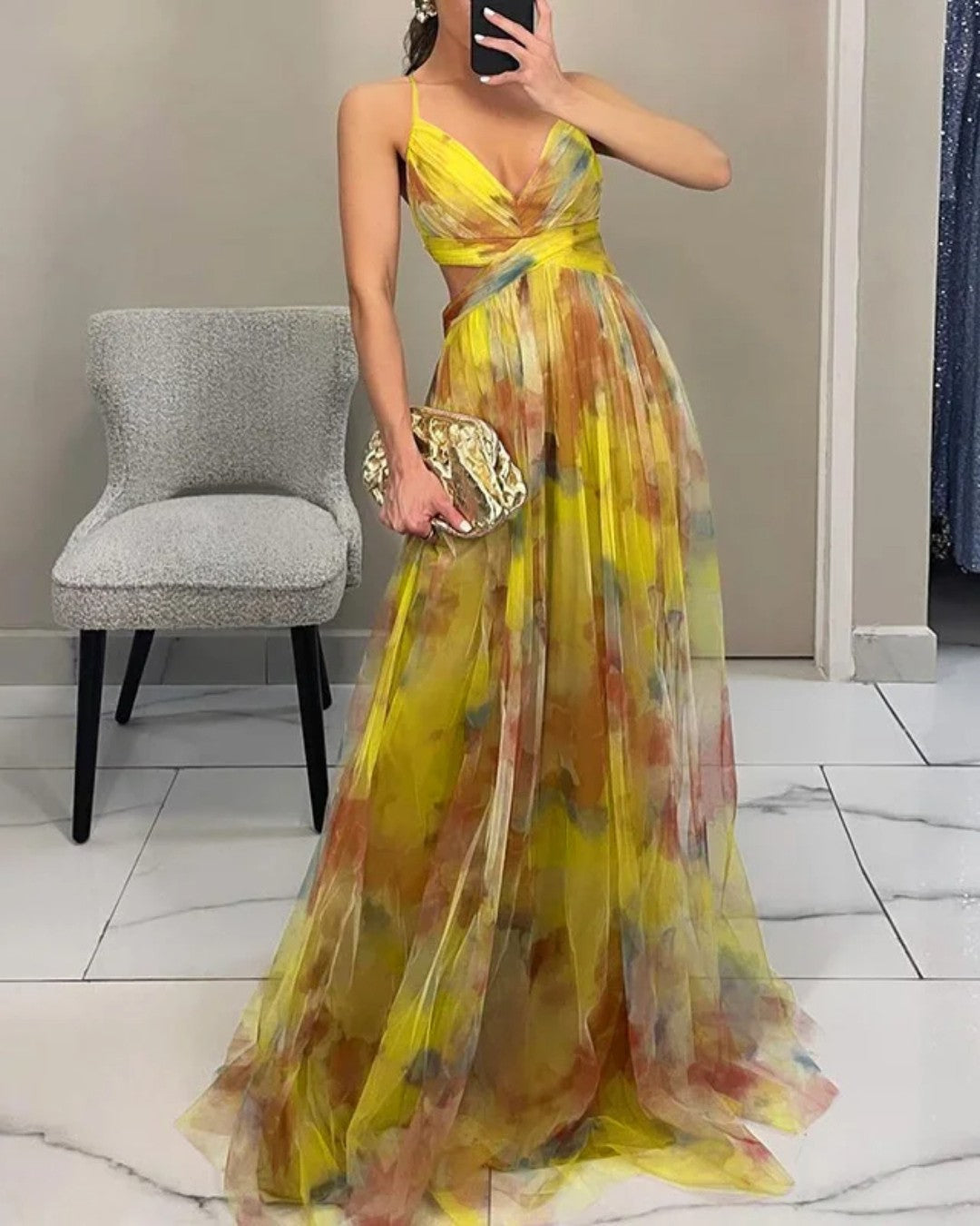 MARBELLA | ELEGANT SILK-LOOK DRESS FOR WOMEN