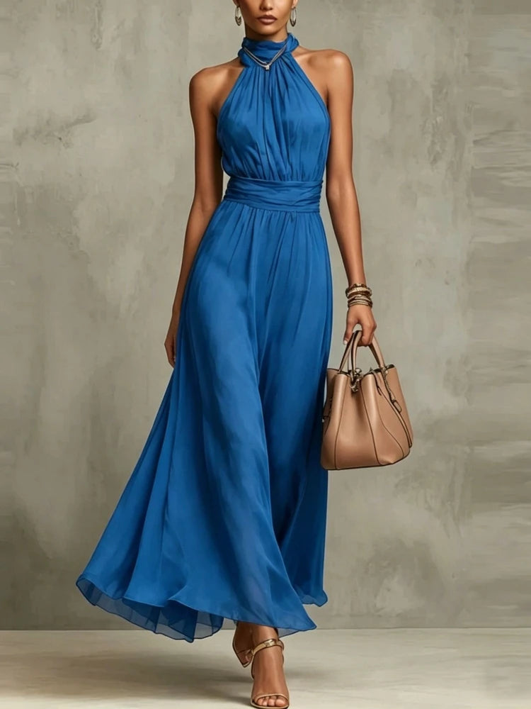 NATALIE | HALTER MAXI DRESS FOR WOMEN