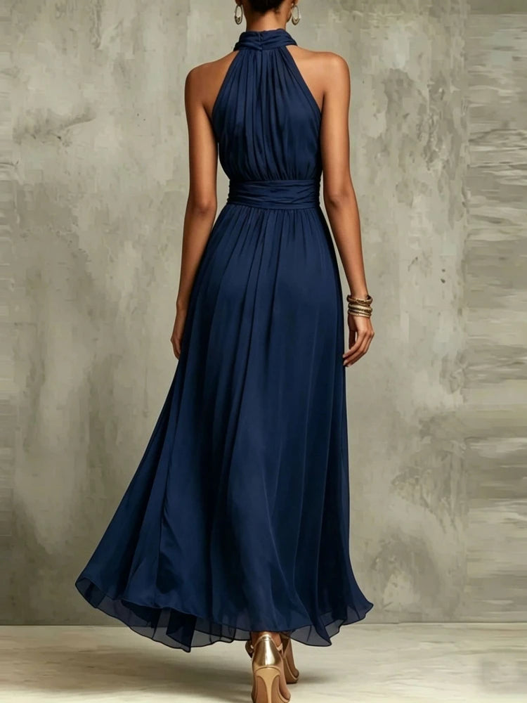 NATALIE | HALTER MAXI DRESS FOR WOMEN