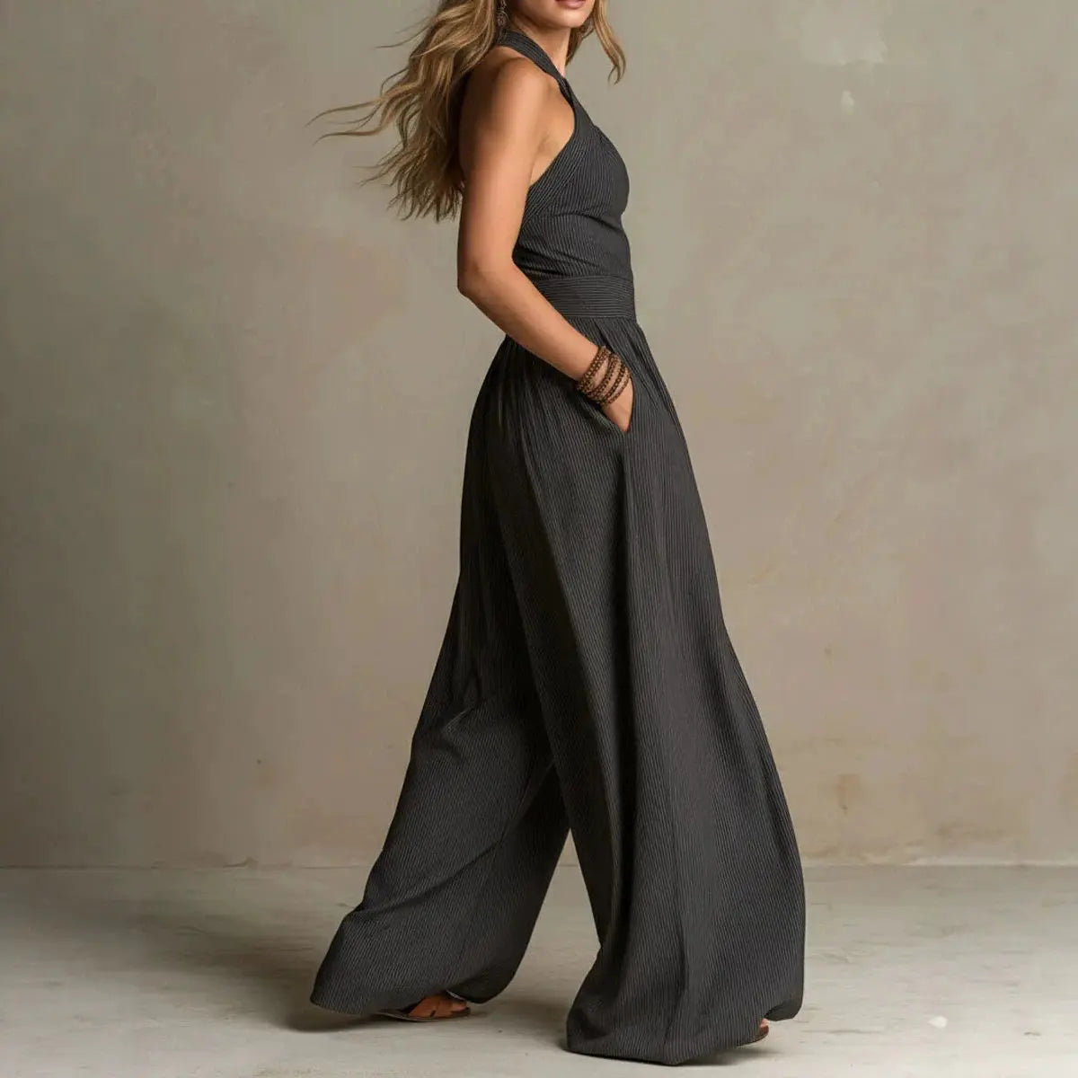 ISLA - CASUAL CHIC WIDE-LEG JUMPSUIT