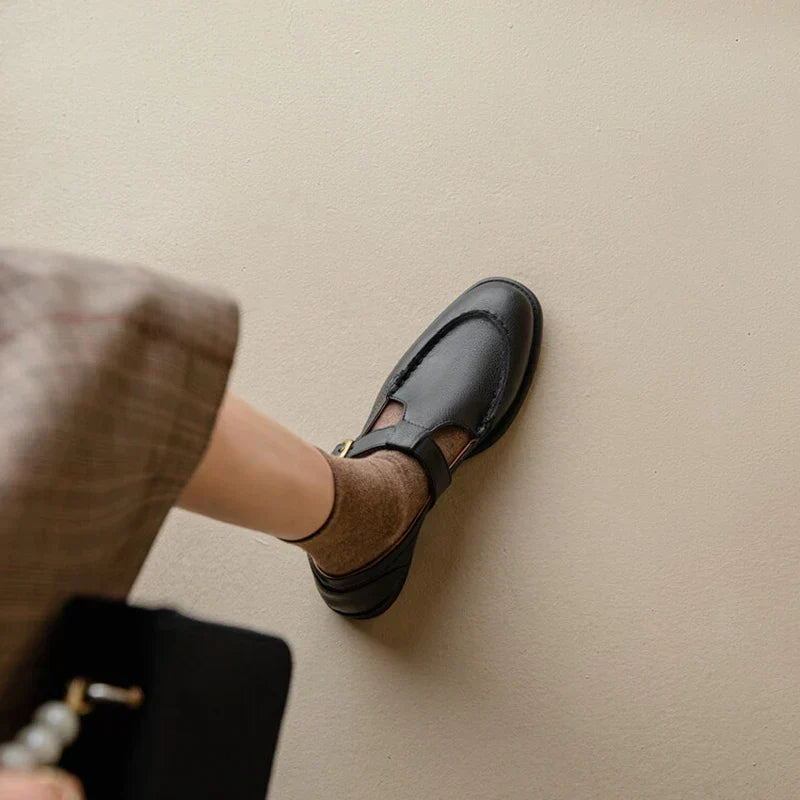 NANCY - RETRO LEATHER SHOES