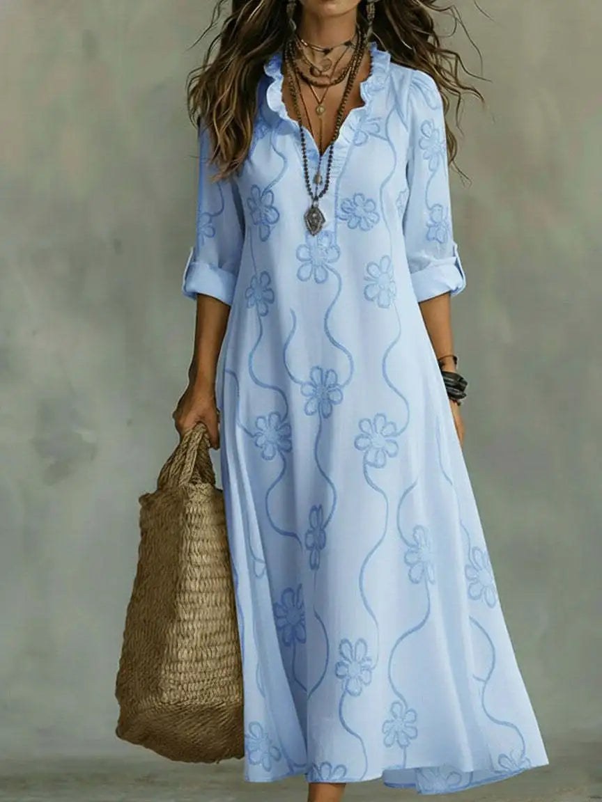 FLORE | FLORAL MAXI DRESS FOR WOMEN