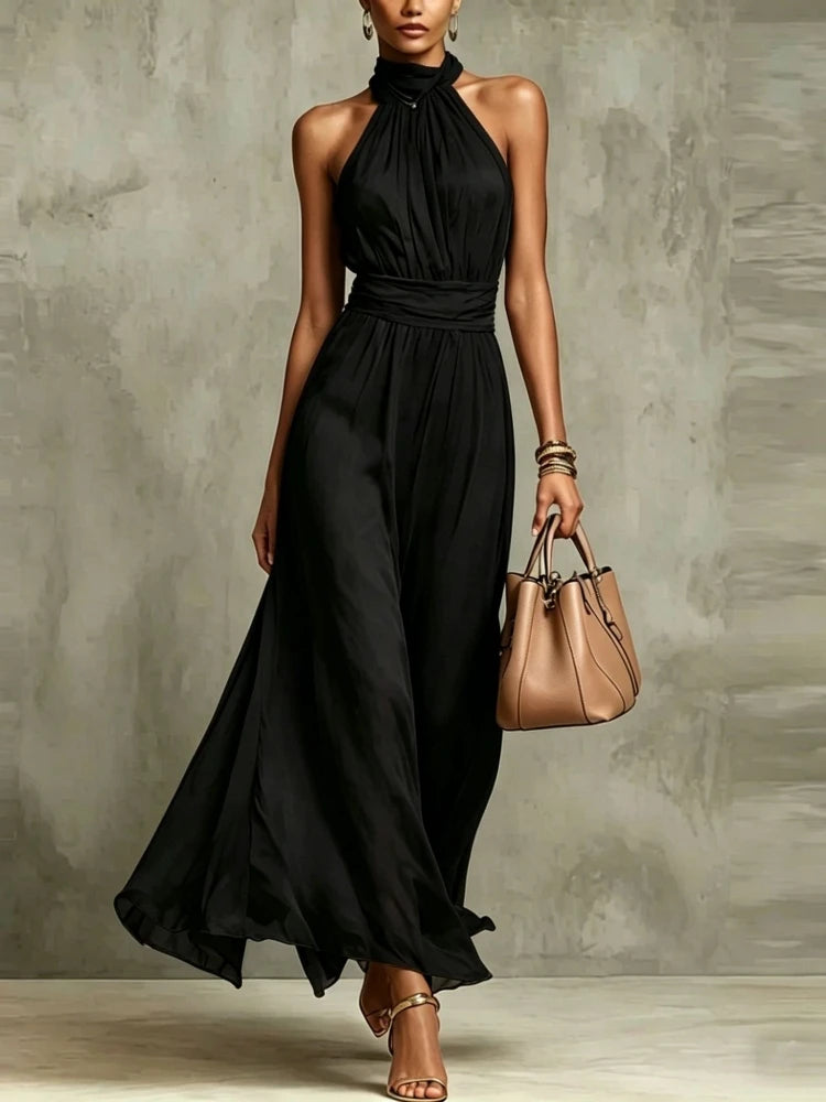 NATALIE | HALTER MAXI DRESS FOR WOMEN