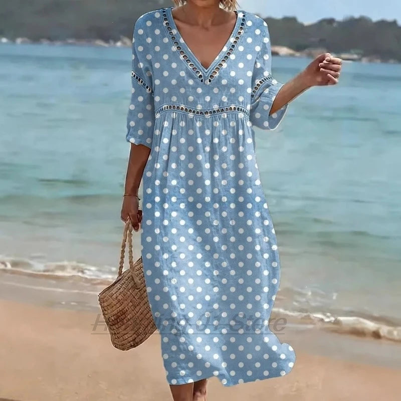 AMÉLIE – FLORAL BEACH MAXI DRESS