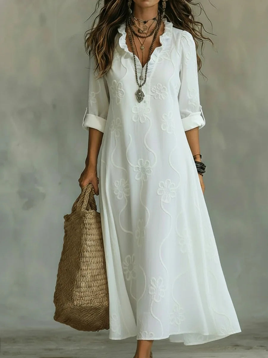 FLORE | FLORAL MAXI DRESS FOR WOMEN