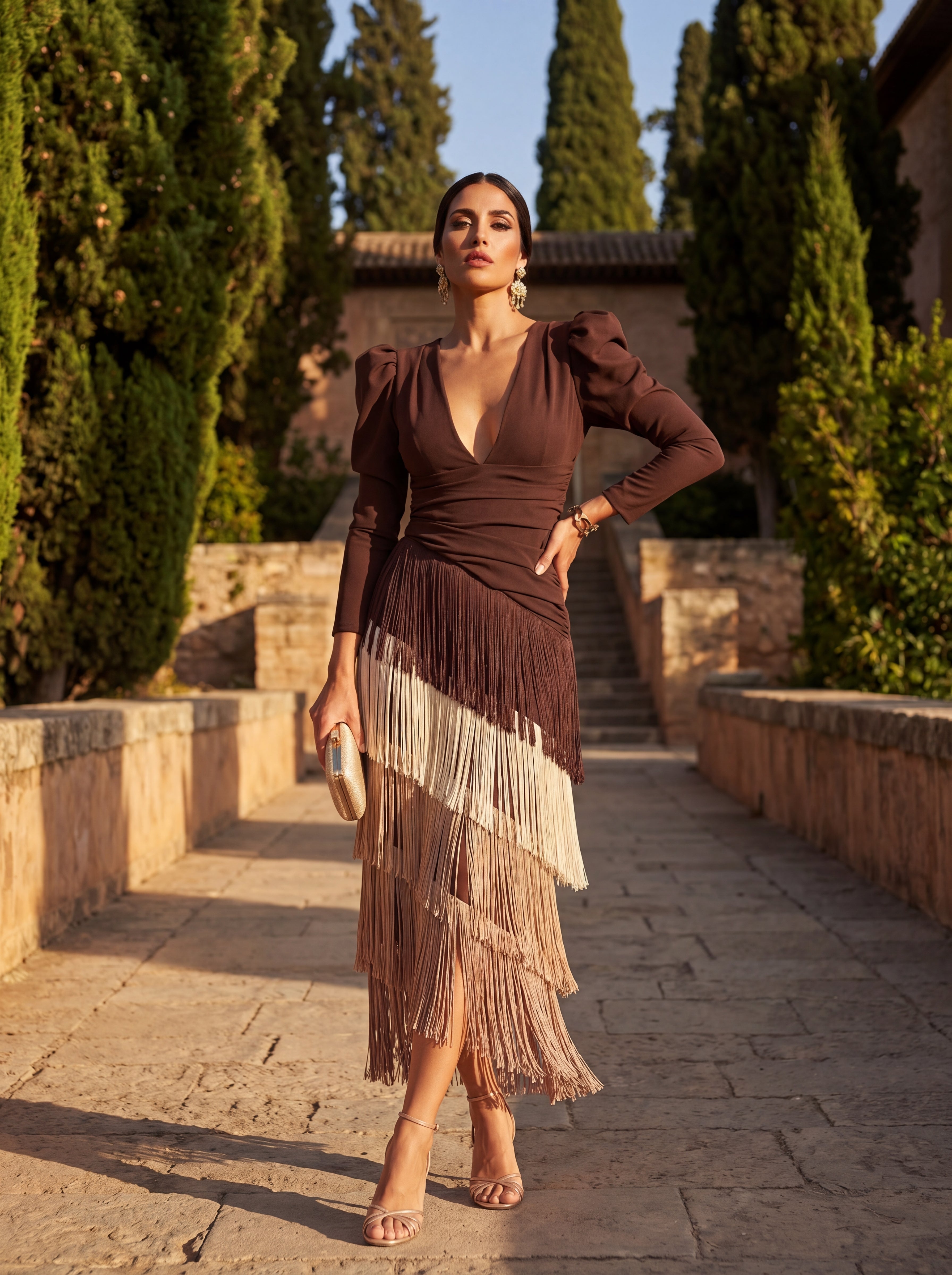 SIENNA | FRINGE MAXI DRESS FOR WOMEN