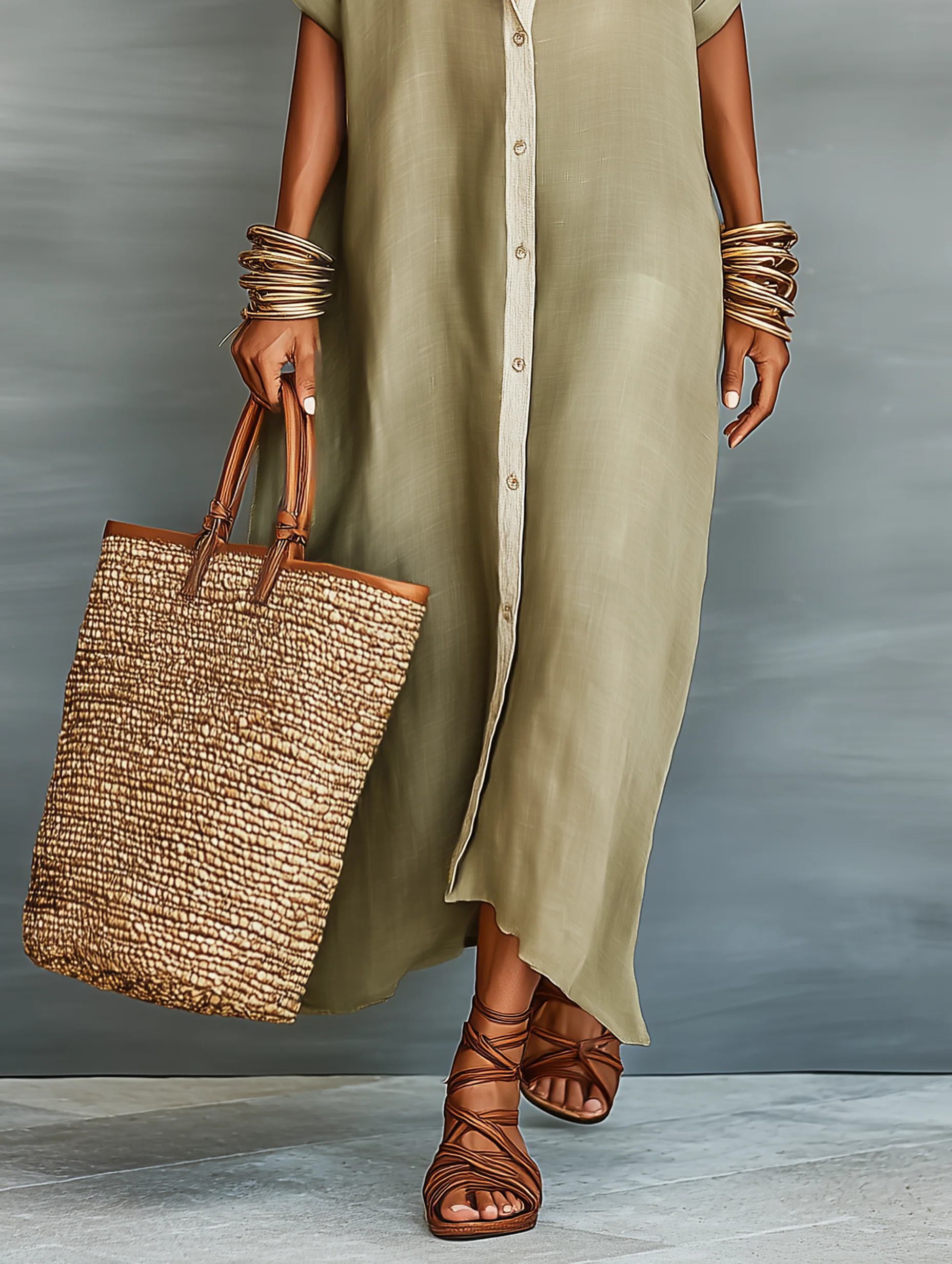 MANELLE | MINIMALIST MAXI DRESS FOR WOMEN