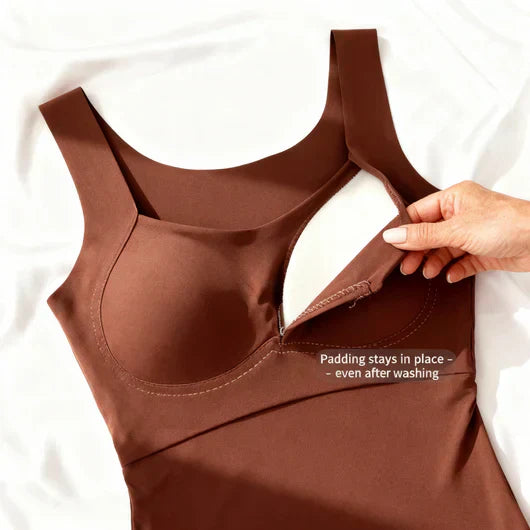 ROXANNE - BUILT-IN COMFORT BRA TANK TOP