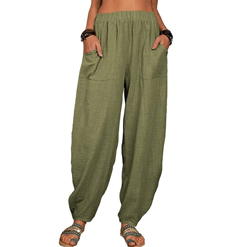ELVIANE - CASUAL COTTON-LINEN HAREM PANTS