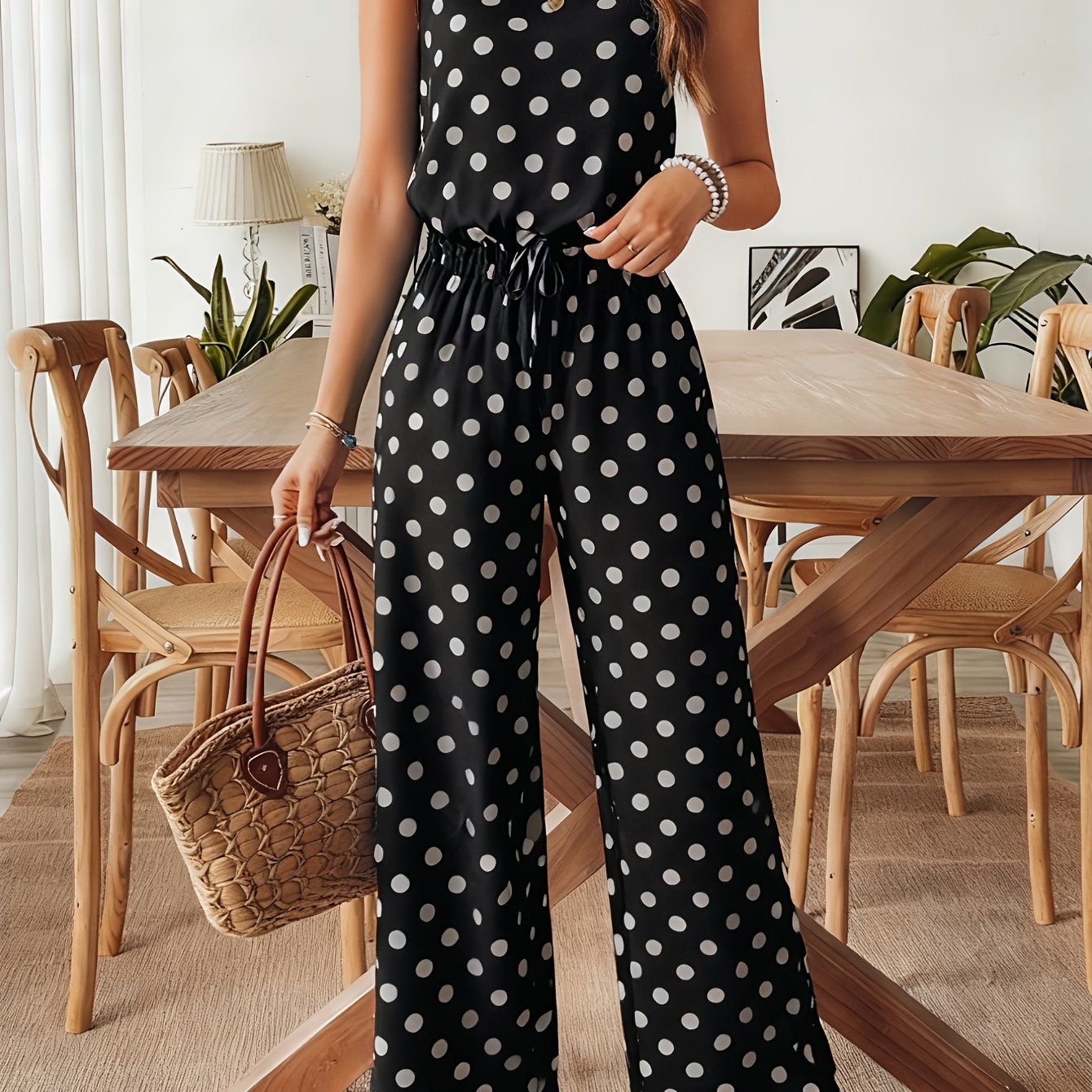 AMARA – POLKA DOT SUMMER JUMPSUIT