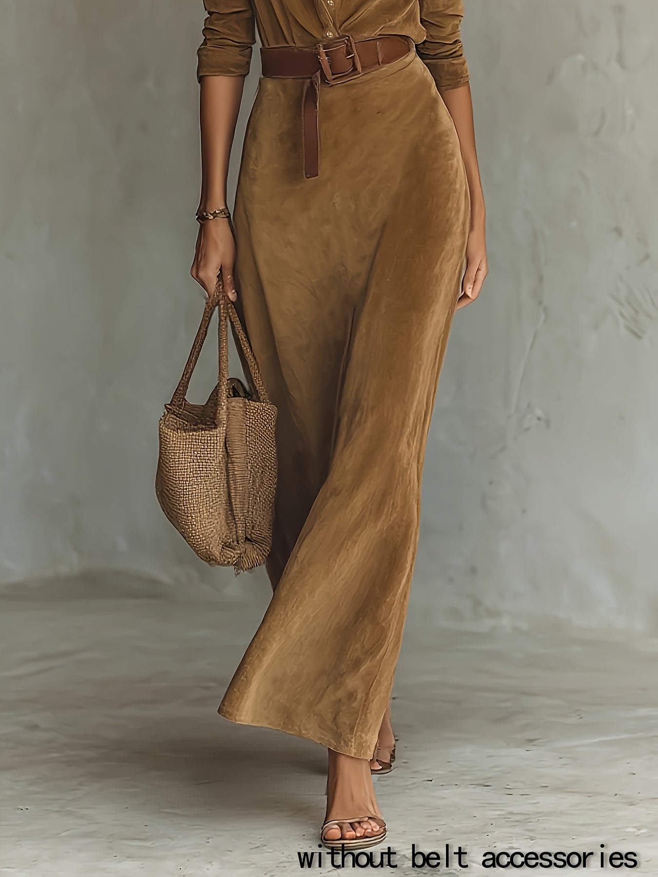 DJANNA - BELTED MIDI DRESS
