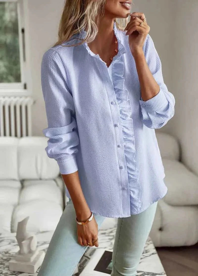 CHARLOTTE – RUFFLE COLLAR BLOUSE