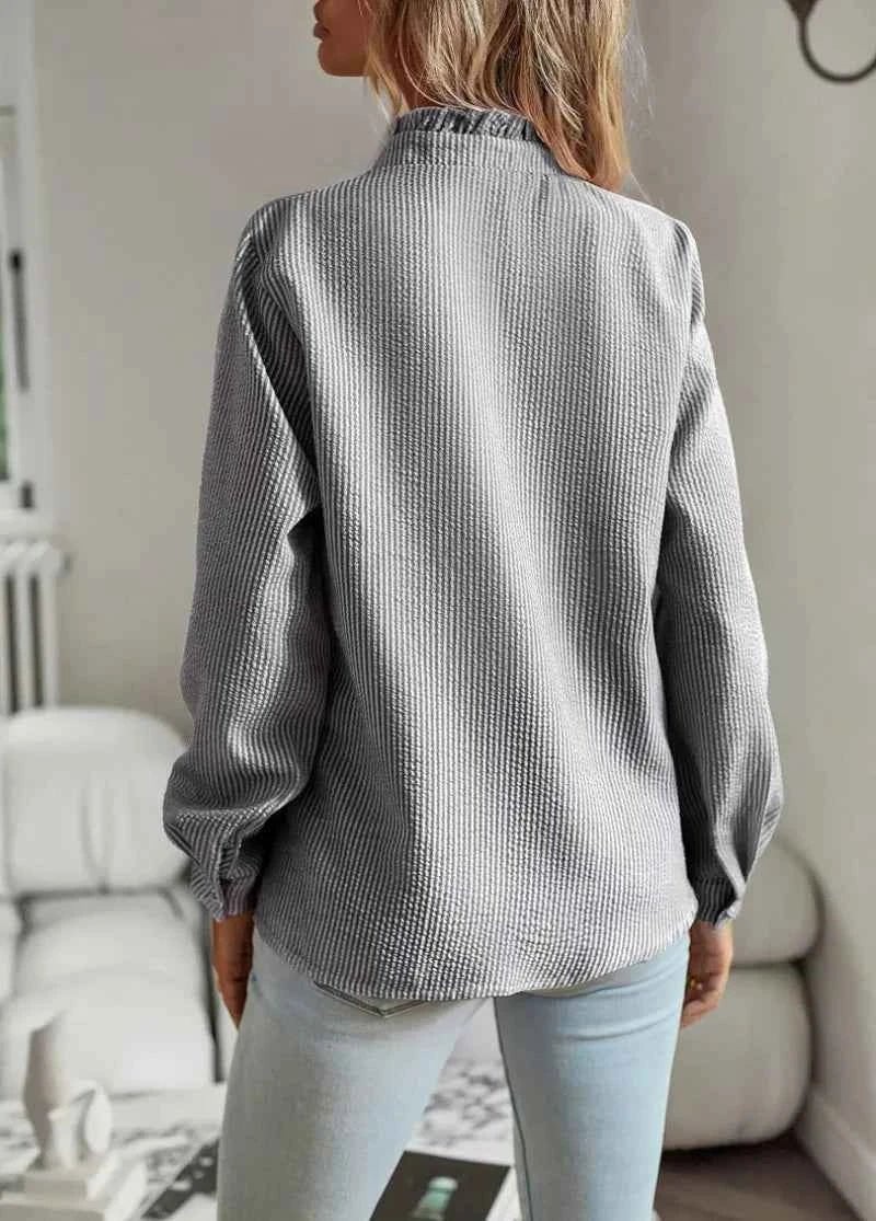 CHARLOTTE – RUFFLE COLLAR BLOUSE