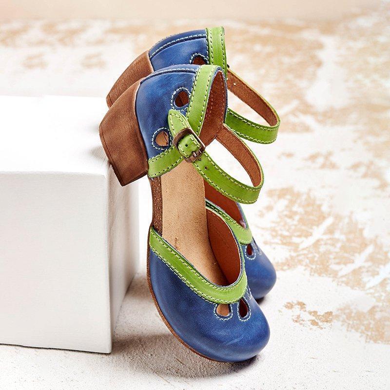 Lissa – Orthopedic Sandals with Low Heel