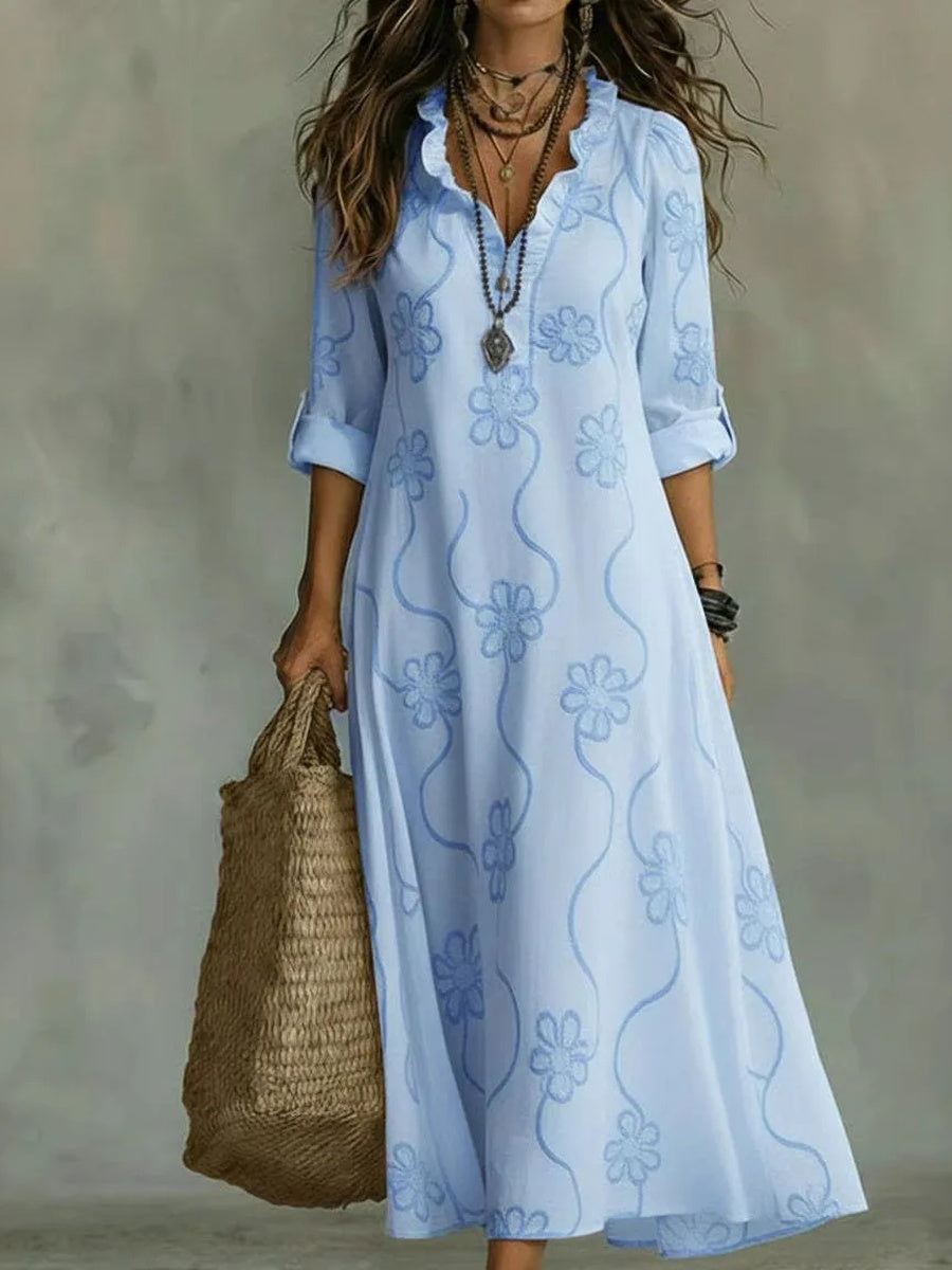 FLORE | FLORAL MAXI DRESS FOR WOMEN