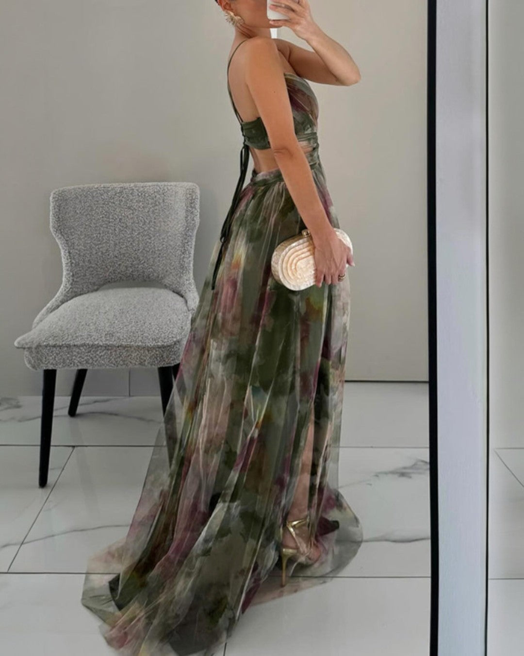 MARBELLA | ELEGANT SILK-LOOK DRESS FOR WOMEN