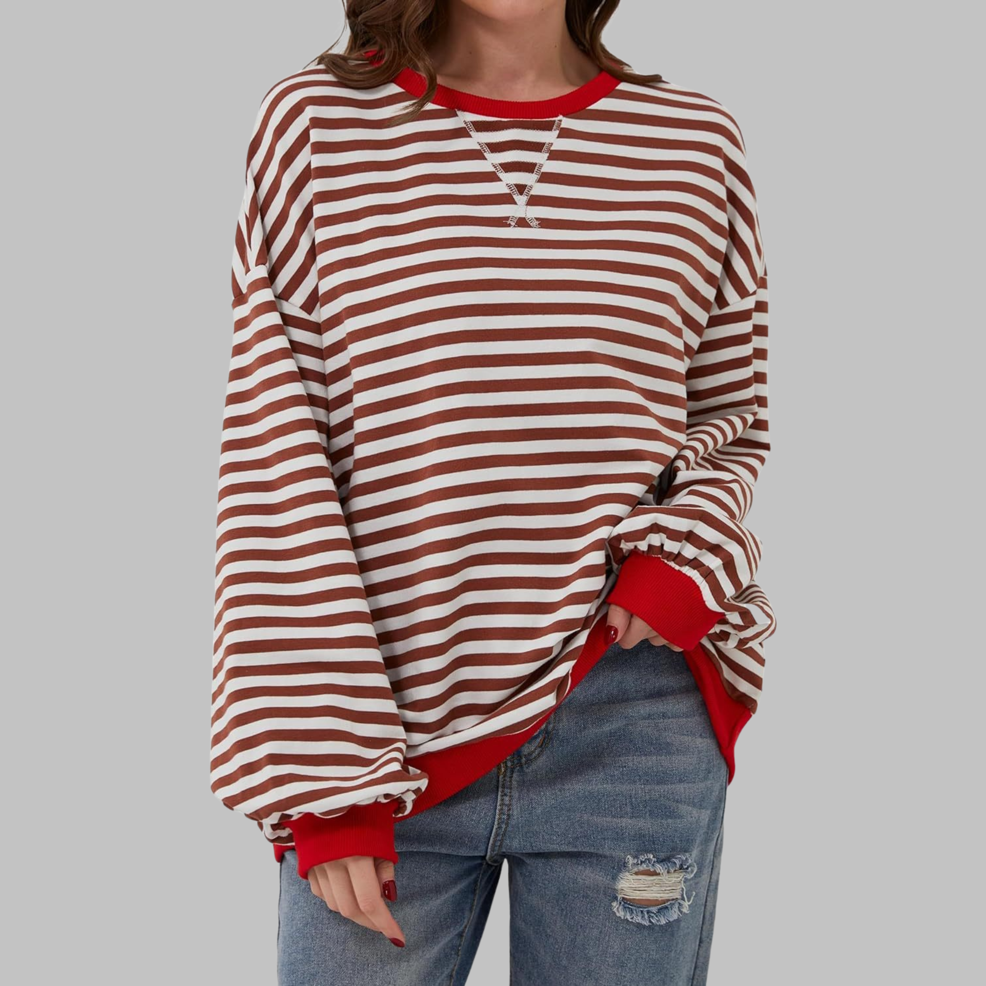 LUKA – RELAXED STRIPED SWEATSHIRT