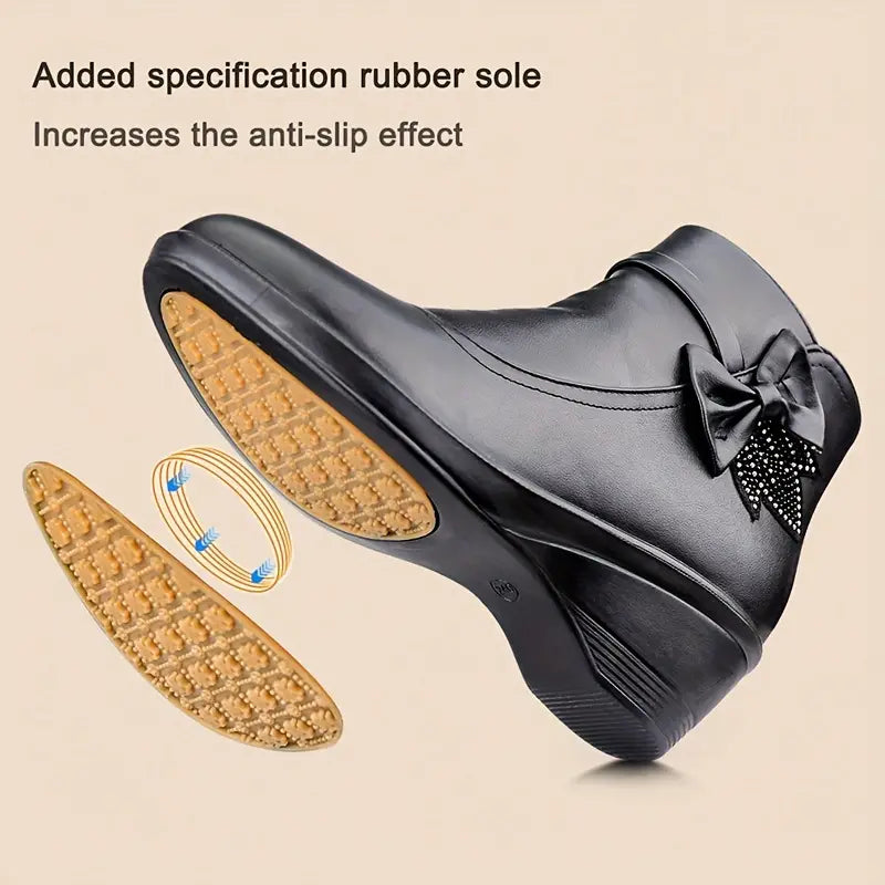 SERENELLA | SIDE ZIP PLATFORM BOOTS FOR WOMEN