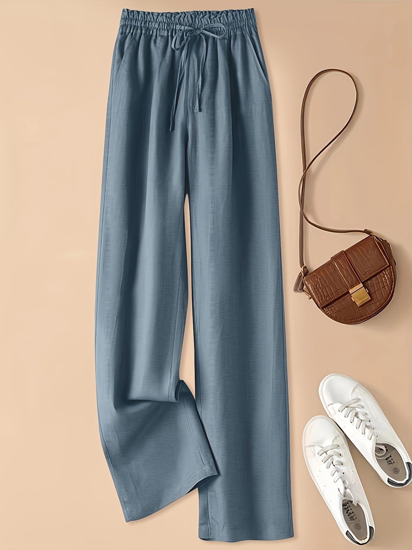 COLETTE - WIDE LEG DRAWSTRING TROUSERS