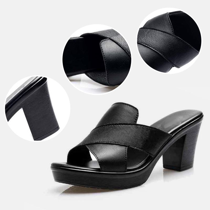DARCY - ELEGANT BLOCK HEEL SANDALS